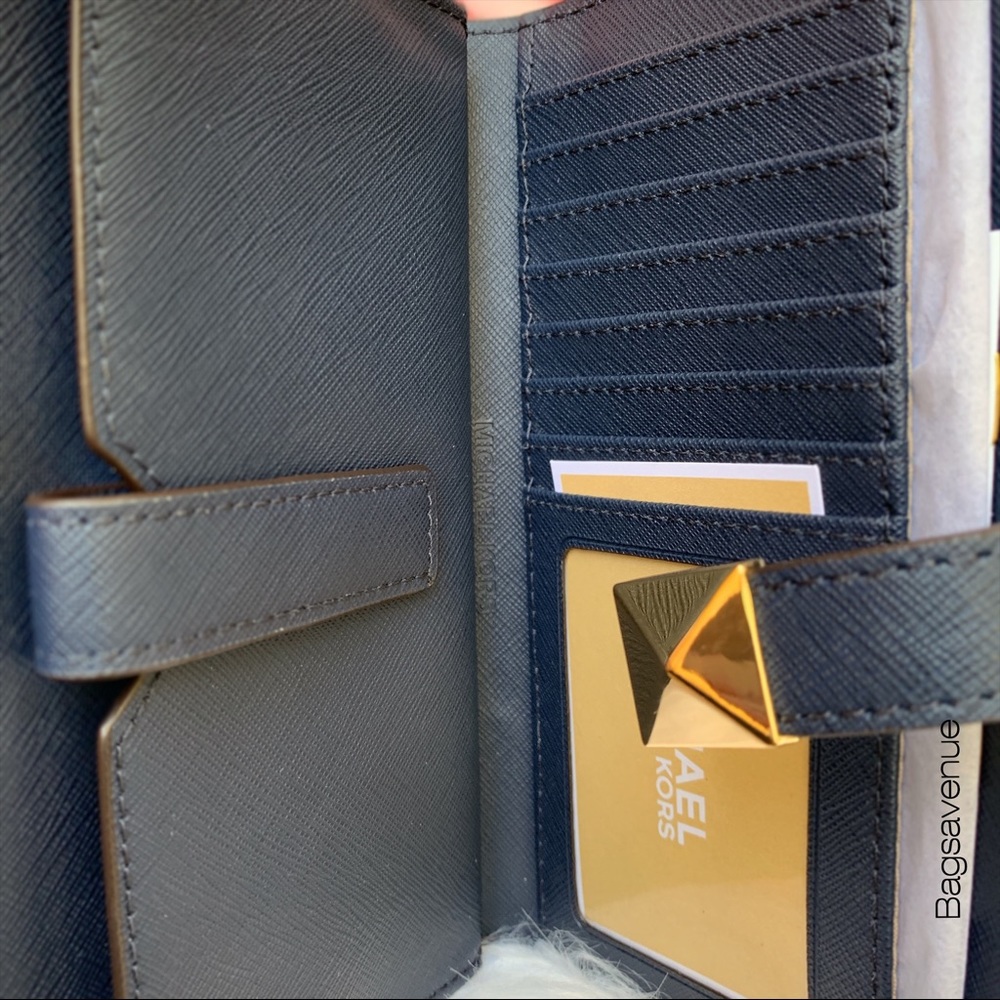 Michael kors Karla large MF SLIM phone wallet navy - Picture 6 of 6